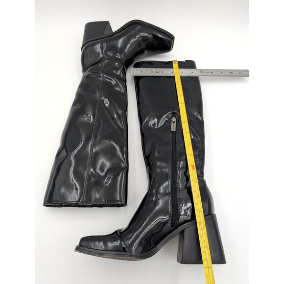 Vince Camuto Sangeti Stacked Heel Knee High Boots Women's Black Size 5M EU35 - Picture 6 of 13